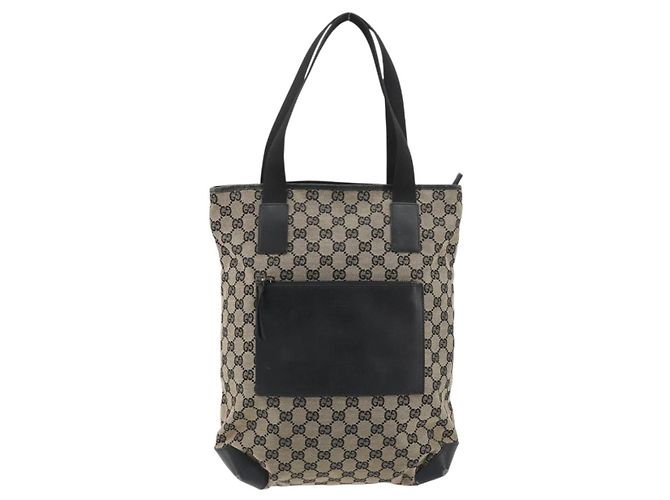 Borsa Tote GUCCI GG Canvas Beige 019 0401 Auth 187824 - vista 13