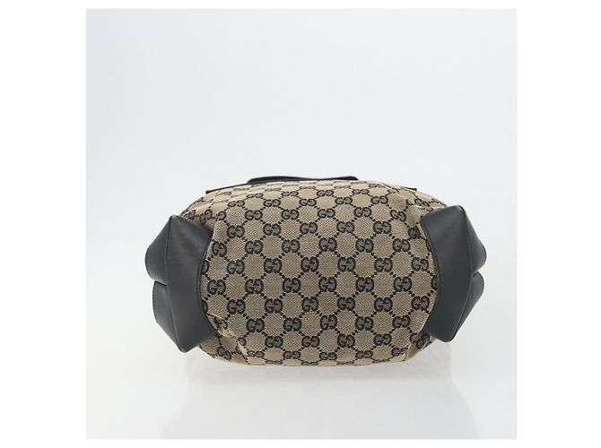 Borsa Tote GUCCI GG Canvas Beige 019 0401 Auth 187824 - vista 5