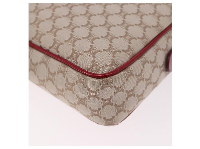 Céline Borsa a Spalla CELINE Macadam Canvas PVC Beige Oro Auth BA13688V D'oro - vista 17