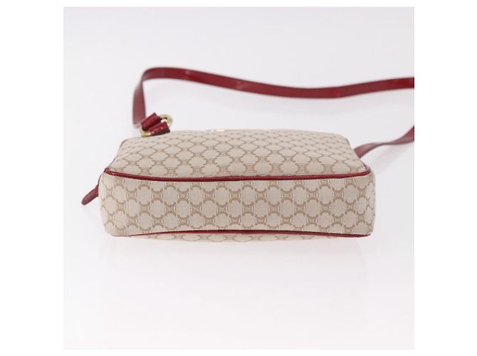Céline Borsa a Spalla CELINE Macadam Canvas PVC Beige Oro Auth BA13688V D'oro - vista 5