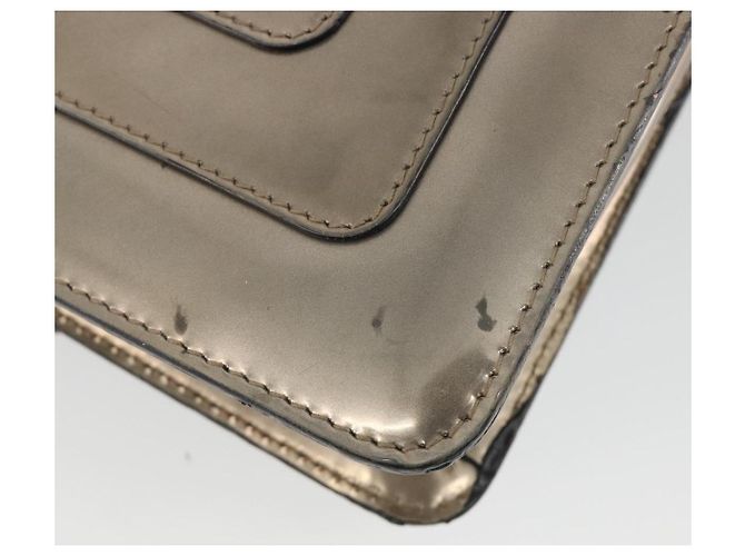 Bulgari Borsa a Spalla BVLGARI Serpenti in Pelle Oro Auth 189741A D'oro - vista 10