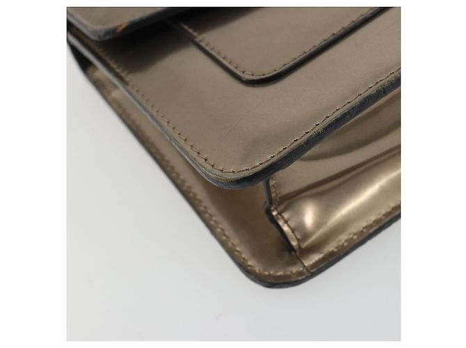 Bulgari Borsa a Spalla BVLGARI Serpenti in Pelle Oro Auth 189741A D'oro - vista 16