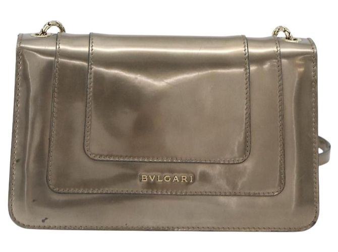 Bulgari Borsa a Spalla BVLGARI Serpenti in Pelle Oro Auth 189741A D'oro - vista 2