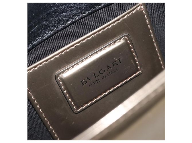 Bulgari Borsa a Spalla BVLGARI Serpenti in Pelle Oro Auth 189741A D'oro - vista 21