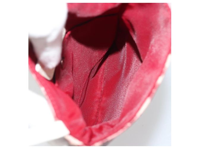 Borsa a tracolla Christian Dior Trotter Canvas PVC Rosso Autentica 188579A - vista 11