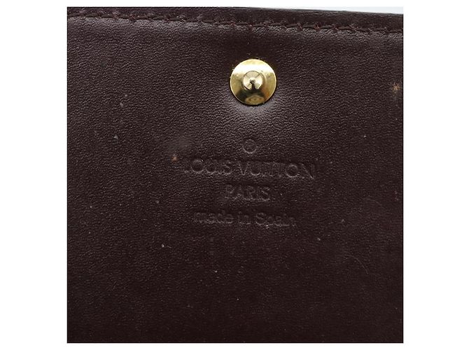 LOUIS VUITTON Vernis Anvelop Cult De Vuitto Case Amarante M91409 Auth 188631 Burdeos - vista 18