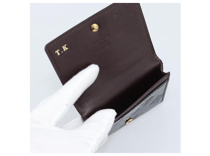 LOUIS VUITTON Vernis Anvelop Cult De Vuitto Case Amarante M91409 Auth 188631 Burdeos - vista 9