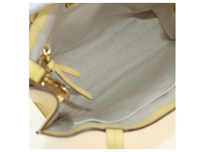 Miu Miu Tote Bag Leder 2way Yellow Gold Auth 189749M Golden Gelb - Ansicht 11