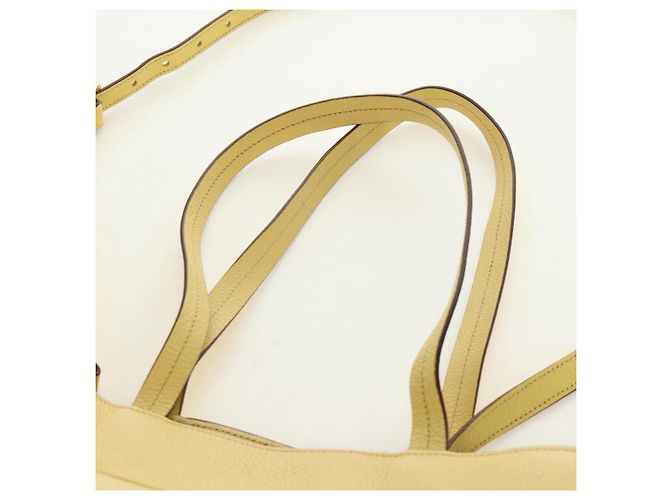 Miu Miu Tote Bag Leder 2way Yellow Gold Auth 189749M Golden Gelb - Ansicht 14