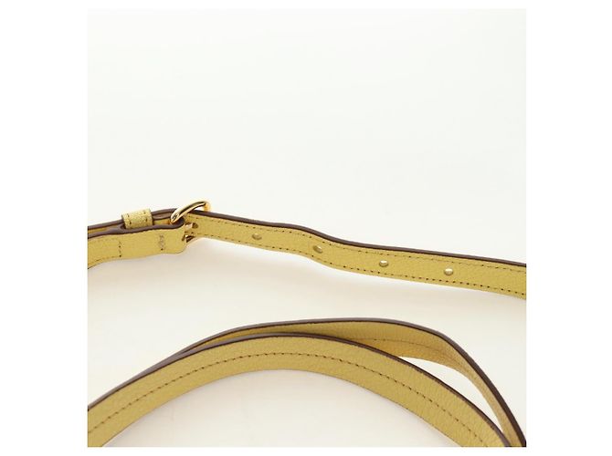 Miu Miu Tote Bag Leder 2way Yellow Gold Auth 189749M Golden Gelb - Ansicht 15