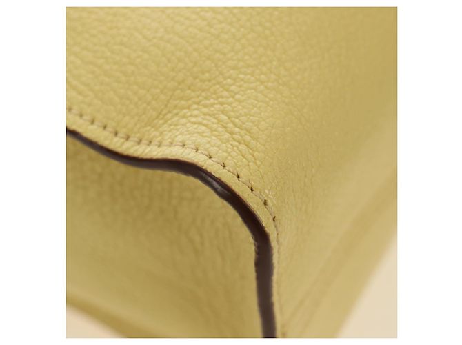 Miu Miu Tote Bag Leder 2way Yellow Gold Auth 189749M Golden Gelb - Ansicht 16