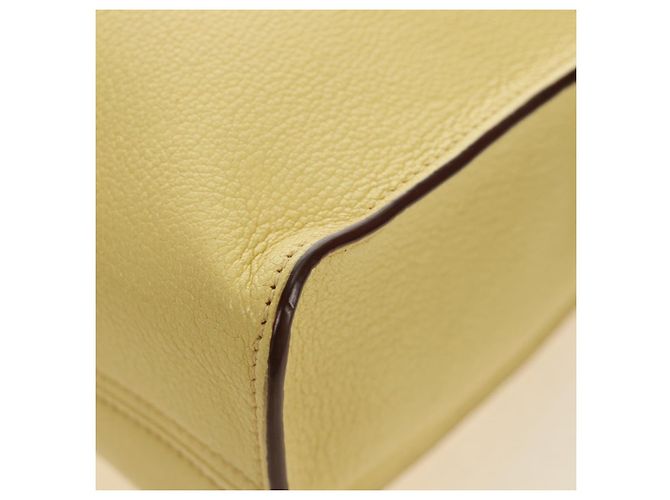 Miu Miu Tote Bag Leder 2way Yellow Gold Auth 189749M Golden Gelb - Ansicht 17