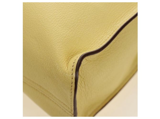 Miu Miu Tote Bag Leder 2way Yellow Gold Auth 189749M Golden Gelb - Ansicht 19