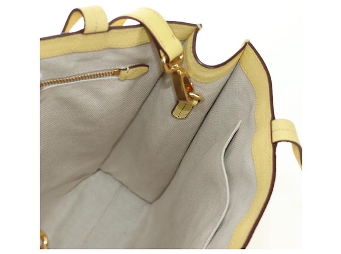 Miu Miu Tote Bag Leder 2way Yellow Gold Auth 189749M Golden Gelb - Ansicht 22