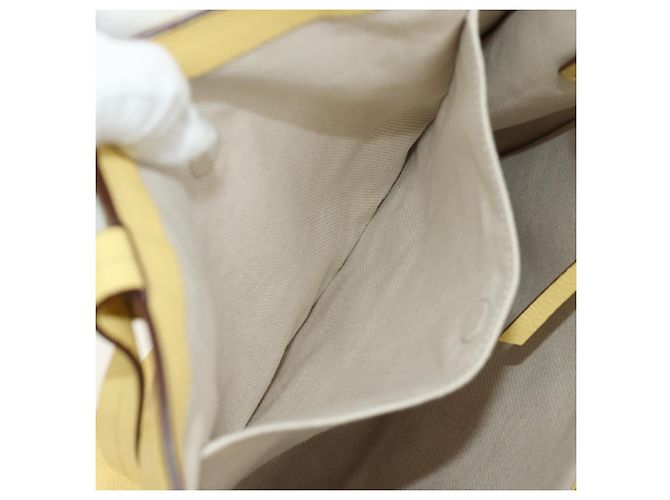 Miu Miu Tote Bag Leder 2way Yellow Gold Auth 189749M Golden Gelb - Ansicht 24