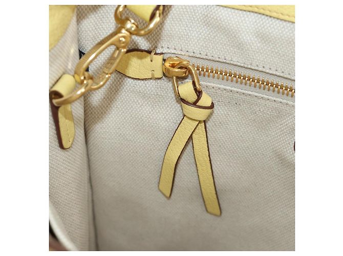 Miu Miu Tote Bag Leder 2way Yellow Gold Auth 189749M Golden Gelb - Ansicht 25