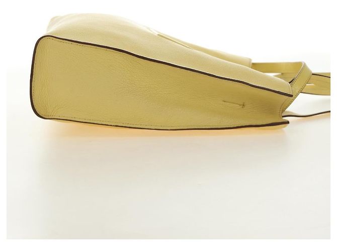 Miu Miu Tote Bag Leder 2way Yellow Gold Auth 189749M Golden Gelb - Ansicht 4