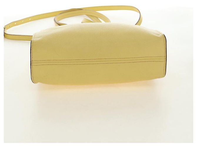 Miu Miu Tote Bag Leder 2way Yellow Gold Auth 189749M Golden Gelb - Ansicht 5