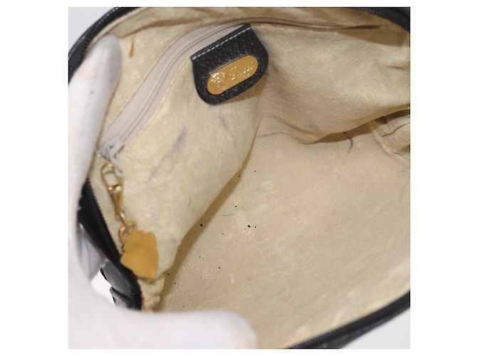 GUCCI Shoulder Bag Leather Black Gold 07 37 4916 Auth 189941 Golden - view 11