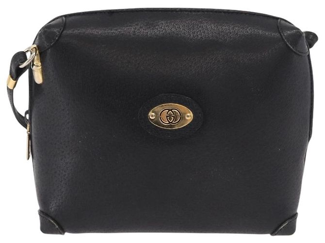 GUCCI Shoulder Bag Leather Black Gold 07 37 4916 Auth 189941 Golden - view 13