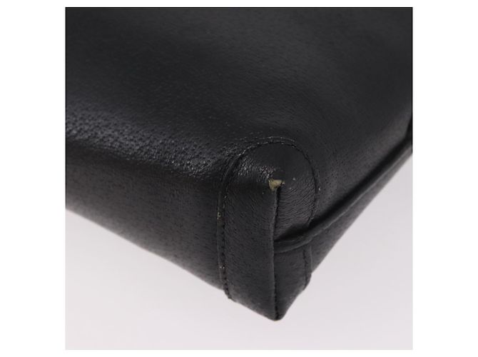 GUCCI Shoulder Bag Leather Black Gold 07 37 4916 Auth 189941 Golden - view 17