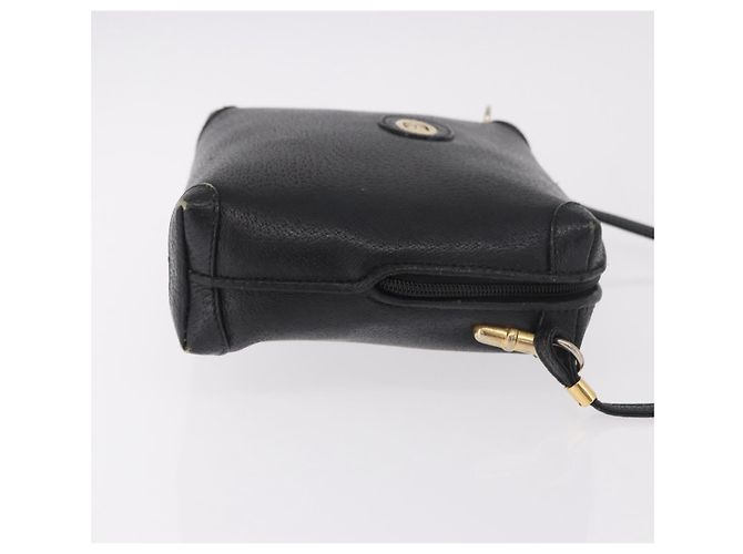 GUCCI Shoulder Bag Leather Black Gold 07 37 4916 Auth 189941 Golden - view 3