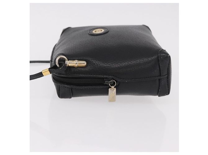 GUCCI Shoulder Bag Leather Black Gold 07 37 4916 Auth 189941 Golden - view 4