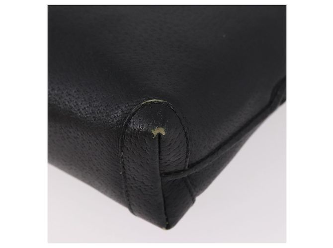 GUCCI Shoulder Bag Leather Black Gold 07 37 4916 Auth 189941 Golden - view 9
