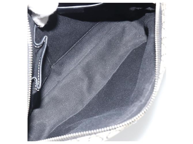 Céline Borsa a tracolla CELINE Macadam Canvas Navy Silver Auth 188605A Argento Blu navy - vista 11