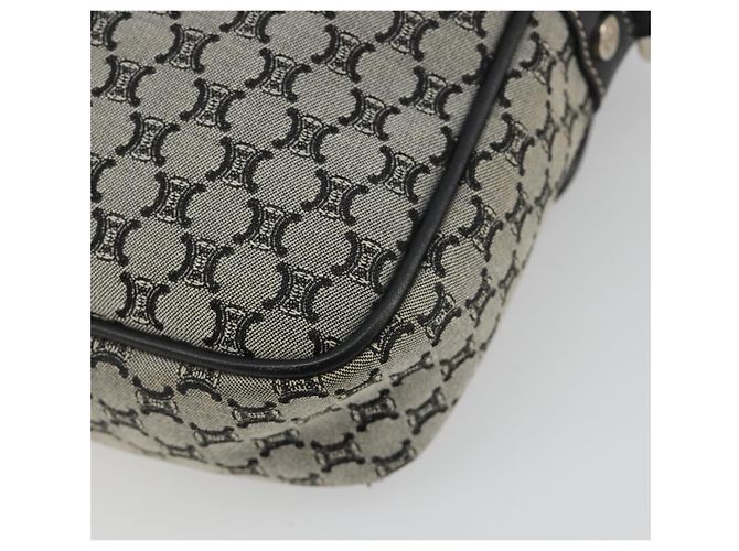 Céline Borsa a tracolla CELINE Macadam Canvas Navy Silver Auth 188605A Argento Blu navy - vista 15