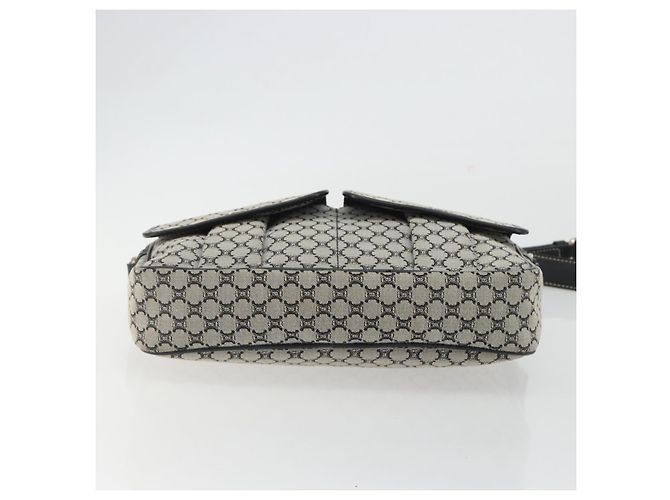 Céline Borsa a tracolla CELINE Macadam Canvas Navy Silver Auth 188605A Argento Blu navy - vista 5