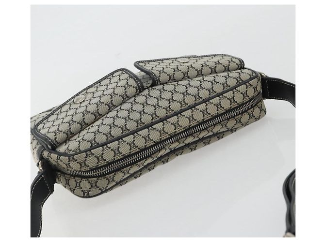 Céline Borsa a tracolla CELINE Macadam Canvas Navy Silver Auth 188605A Argento Blu navy - vista 6