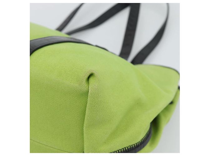 Borsa Tote BOTTEGA VENETA Canvas Verde Nero 256763 Auth bs35773 - vista 15