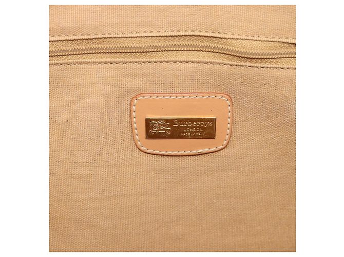 Borsa a mano Burberrys Nova Check PVC 2way Blu Oro Auth 189609 D'oro - vista 19