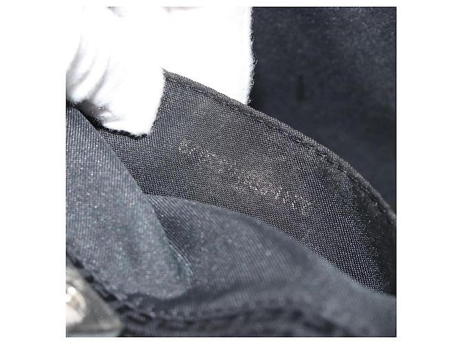 FENDI Zucchino Canvas Tote Bag Black Silver Auth ep14953 Schwarz Silber - Ansicht 12