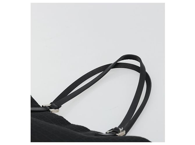 FENDI Zucchino Canvas Tote Bag Black Silver Auth ep14953 Schwarz Silber - Ansicht 14