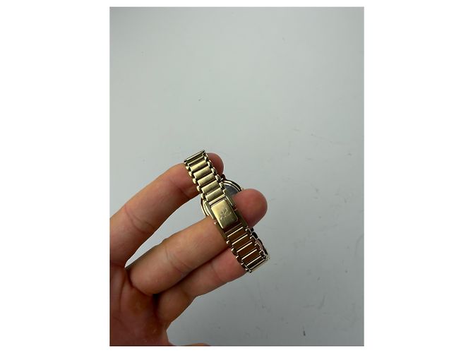 Vintage Courreges Bracelet Watch Gold Cream Golden - view 10