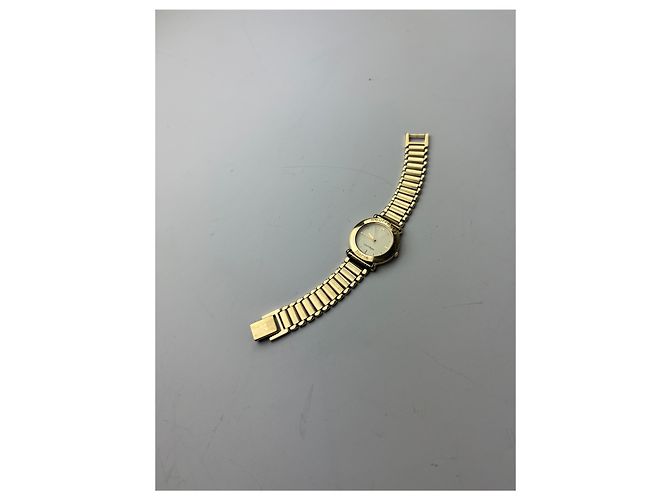 Vintage Courreges Bracelet Watch Gold Cream Golden - view 7