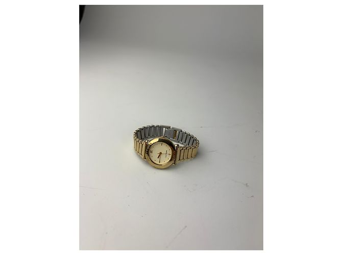 Vintage Courreges Bracelet Watch Gold Cream Golden - view 8