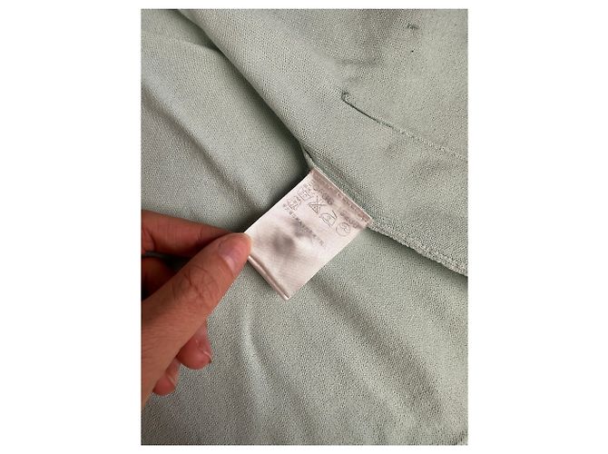 Vintage Courreges Baumwollmischung Cardigan Mintgrün L - Ansicht 8