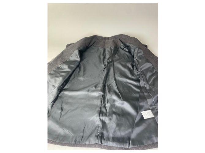 Vintage Courreges Wollmischgewebe Blazer Anthrazitgrau ca. 1990s - Ansicht 6