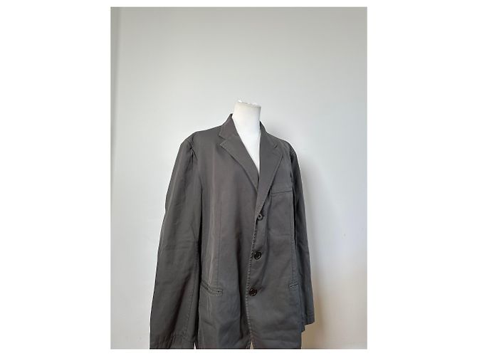 Giacca Vintage Issey Miyake in misto cotone da uomo Grigio M - vista 9
