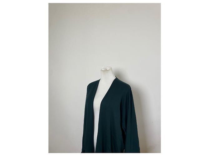 Vintage Issey Miyake Permanete Baumwoll-Cardigan Teal L Blau - Ansicht 4