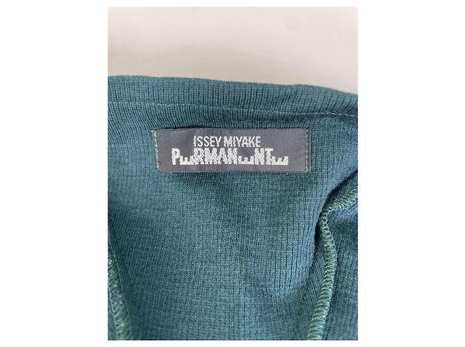 Vintage Issey Miyake Permanete Baumwoll-Cardigan Teal L Blau - Ansicht 7