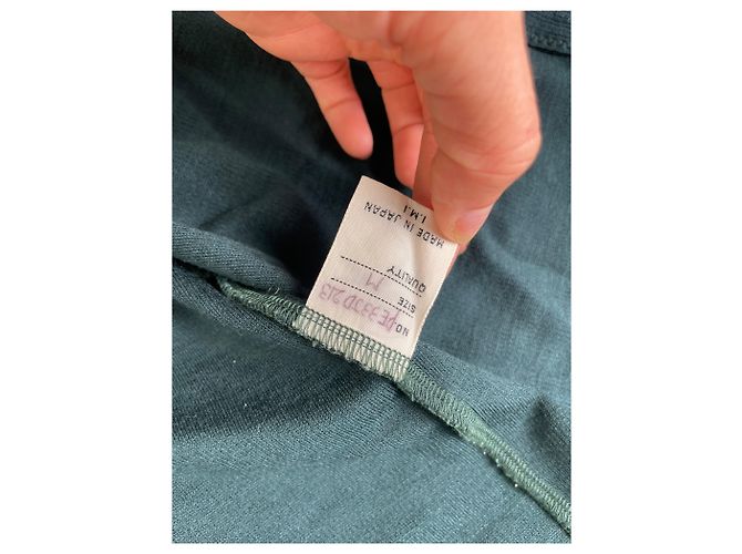 Vintage Issey Miyake Permanete Baumwoll-Cardigan Teal L Blau - Ansicht 8