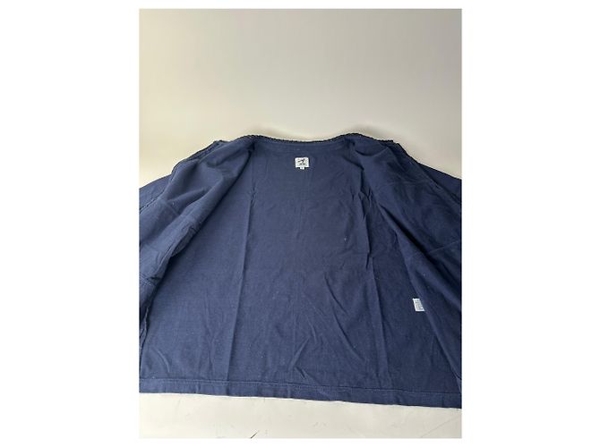 Autre Marque Vintage Issue Cotton Blend Jacket Navy Silver Buttons M Navy blue - view 7
