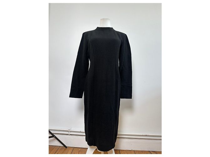 Chloé Vintage Chloe Wollmischung Langarmkleid Schwarz L - Ansicht 11
