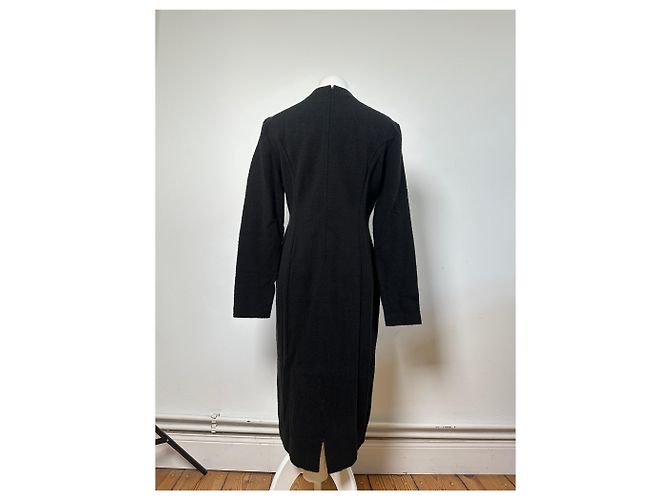 Chloé Vintage Chloe Wollmischung Langarmkleid Schwarz L - Ansicht 12