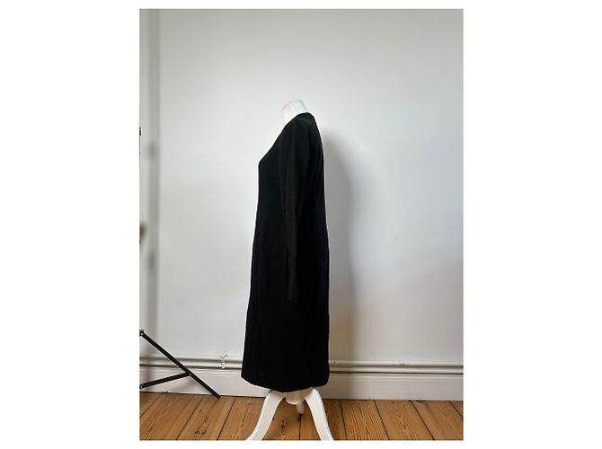 Chloé Vintage Chloe Wollmischung Langarmkleid Schwarz L - Ansicht 2