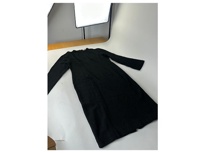 Chloé Vintage Chloe Wollmischung Langarmkleid Schwarz L - Ansicht 4